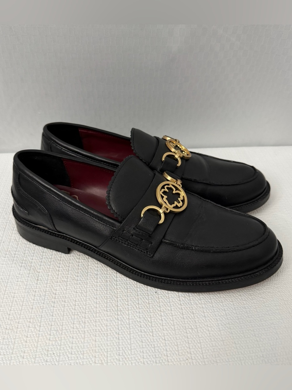 Ted Baker Drayanu Magnolia Black Leather Loafer Women’s Size 8.5